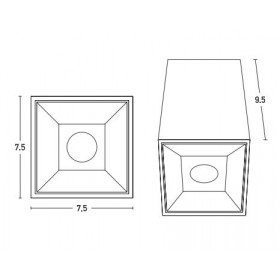 Σποτ Οροφής LED 10W 3000k Μαύρο S069 ZAMBELIS