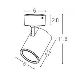Σποτ Οροφής GU10 Μαύρο S104 ZAMBELIS