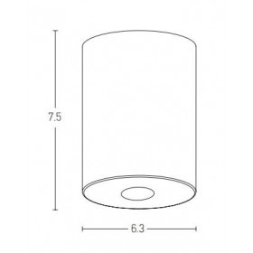 Σποτ Οροφής LED 7W 3000k Μαύρο S112 ZAMBELIS