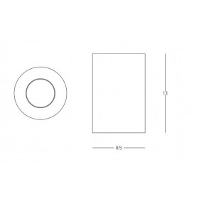 Σποτ Οροφής LED 10W 3000k Λευκό S179 ZAMBELIS