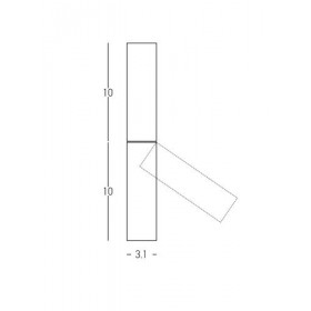 Σποτ Οροφής LED 5W 3000k Μαύρο S217 ZAMBELIS