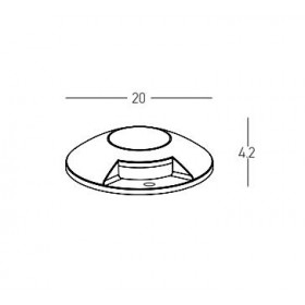 Σπότ Χωνευτό LED 12W 3000k Γκρι Z69058-B ZAMBELIS