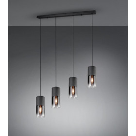 Φωτιστικό Τετράφωτο E27 Μάυρο Robin 310600432 TRIO LIGHTING