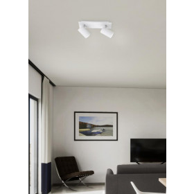 Σποτ Οροφής Δίφωτο GU10 Λευκό 802400201 TRIO LIGHTING