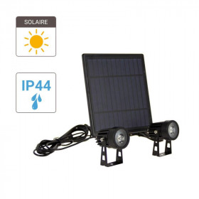 Ηλιακό Φωτιστικό LED 4000k Μαύρο (Σετ 2Τεμ.) PACK2PSO350 XANLITE
