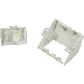 Σετ Πλακίδιο Και Βάση 1 Στοιχείου Snap-In Γωνία Λευκό EU N423.520 AGINODE
