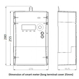 Μετρητής Ενέργειας Τριφασικός Για Net Metering Με Modem Επικοινωνίας HXE310 HEXING