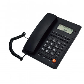 Τηλέφωνο Επιτραπέζιο Μαύρο TM-PA117 TELCO