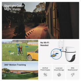 Κάμερα Pan/Tilt 4G LTE 1080p , Με Φακό 3,17mm Tapo C501GW V1.0 TP-LINK