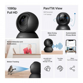 Κάμερα Pan/Tilt Wi-Fi 1080p, Με Φακό 4mm Tapo C201 V5.0 TP-LINK