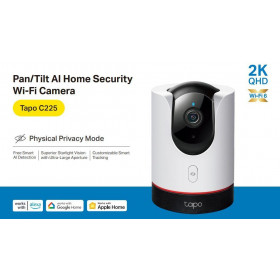 Κάμερα Pan/Tilt Wi-Fi 4MP QHD, Με Φακό 4.3mm Tapo C225 V2.0 TP-LINK