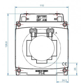 Μετασχηματιστής Έντασης 1250/5A ΕΝΤ.Α60 M4507 ENTES