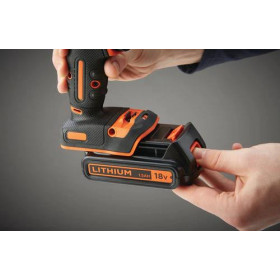 Δραπανοκατσάβιδο Κρουστικό 18V 1.5Ah BDCHD18-QW BLACK&DECKER