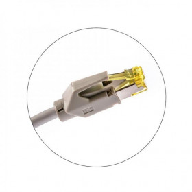 Patch Cord Χαλκού 0.25m Cat.6A FTP Γκρί KEL-C6A-P-0025 KELINE