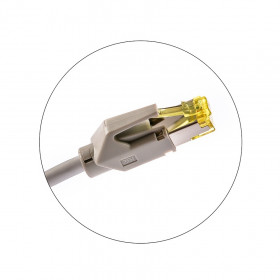 Patch Cord Χαλκού 0.5m Cat.6A FTP Γκρί KEL-C6A-P-005 KELINE