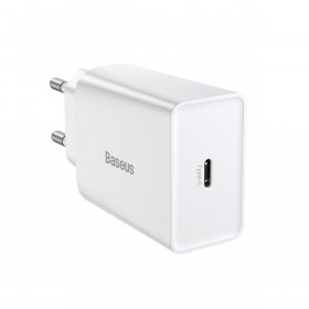 Φορτιστής Τοίχου USB TypeC 20W Λευκό CCFS-SN02 BASEUS