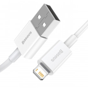 Καλώδιο Φόρτισης USB TypeA Σε Lighting 1m Λευκό CALYS-A02 BASEUS