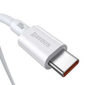 Καλώδιο Φόρτισης USB TypeC Σε TypeC 2m Λευκό CATYS-C02 BASEUS