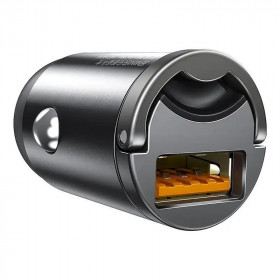 Φορτιστής Αυτοκινήτου USB TypeA Γκρι VCHX-A0G BASEUS