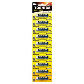 Μπαταρία Αλκαλική LR06 AA (Blister 10τμχ) High Power TOSHIBA