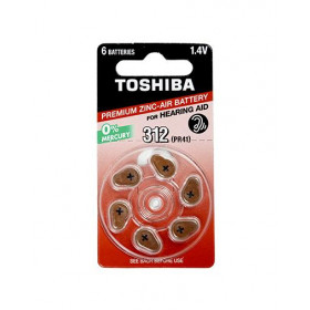 Μπαταρία Ακουστικού Βαρηκοΐας ZA312 (Blister 6τμχ) TOSHIBA