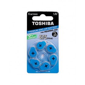 Μπαταρία Ακουστικού Βαρηκοΐας ZA675 (Blister 6τμχ) TOSHIBA