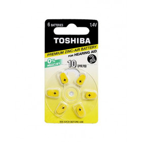 Μπαταρία Ακουστικού Βαρηκοΐας ZA10 (Blister 6τμχ) TOSHIBA