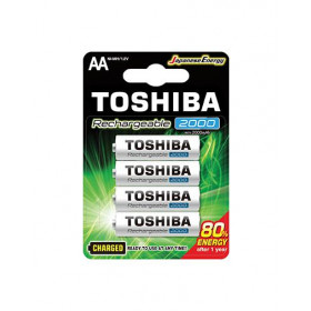 Μπαταρία Επαναφορτιζόμενη LR06 ΑΑ 1.2V 2000mAh (Blister 4τμχ) TOSHIBA