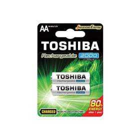 Μπαταρία Επαναφορτιζόμενη LR06 ΑΑ 1.2V 2000mAh (Blister 2τμχ) TOSHIBA