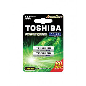 Μπαταρία Επαναφορτιζόμενη LR03 ΑΑΑ 1.2V 950mAh (Blister 2τμχ) TOSHIBA